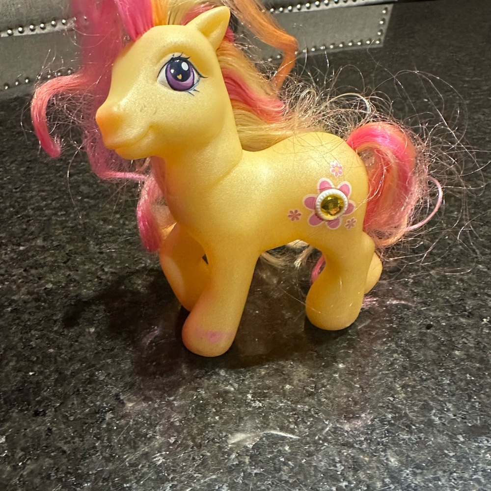 My Little Pony Colorful Pony Toy with Pink and Yellow Mane